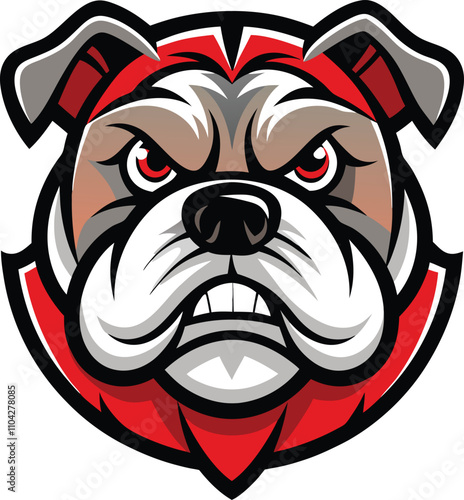 Bulldog Mascot: Fierce and powerful, a bulldog mascot 