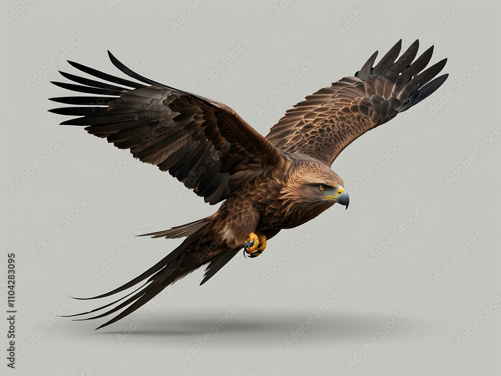 Fototapeta premium Black Kite transparent icon.