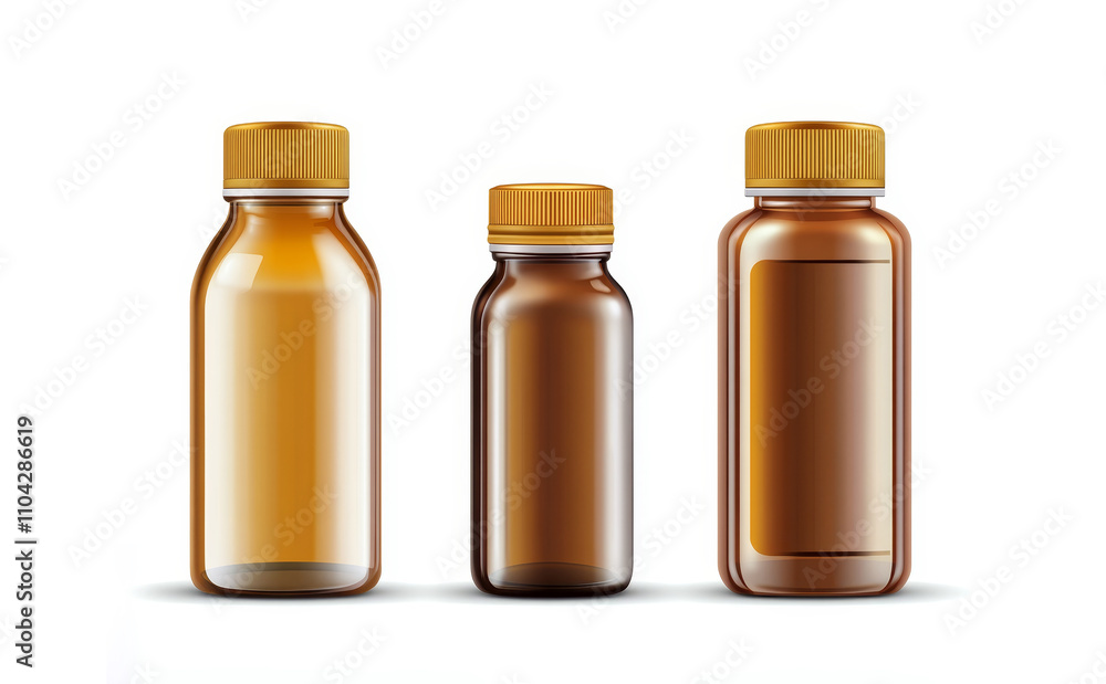 Set of four brown medicine bottles and aerosol cans isolated on white background. --ar 4:3 --v 6.1 Job ID: e0c87ca8-81ac-4073-bef2-cf8a2732bc8c Set of four brown medicine bottles and aerosol cans isolated on white background. --ar 4:3 --v 6.1 Job ID: e0c87ca8-81ac-4073-bef2-cf8a2732bc8c