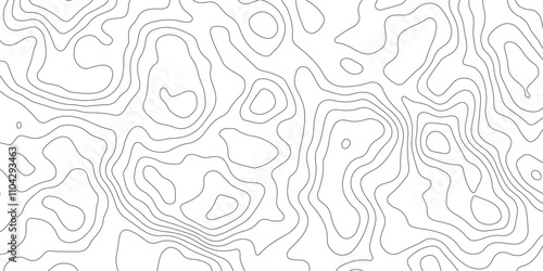 White paper curve reliefs abstract background. Abstract Topography contours map background. Pattern and Geography grid map design.