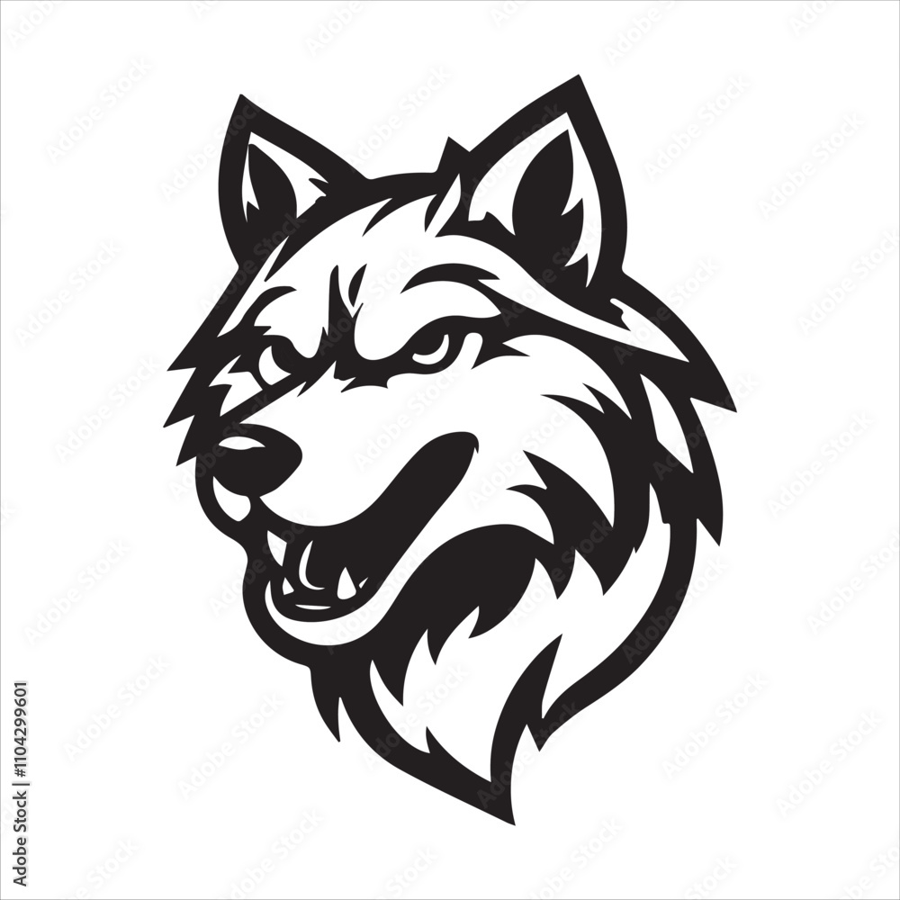 Wolf head vector illustration design for logo or t-shirt design Wolf head vector illustration design for logo or t-shirt design