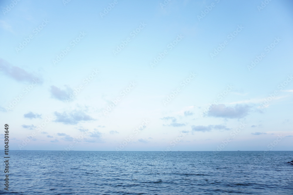 Blue sky over the sea Blue sky over the sea