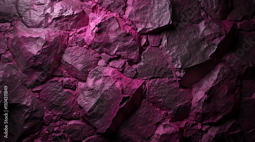 Textured rock wall with a vibrant pink hue, creating a striking and artistic background.