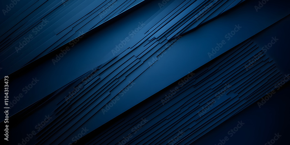 Obraz premium 3D Dark blue abstract background with diagonal lines