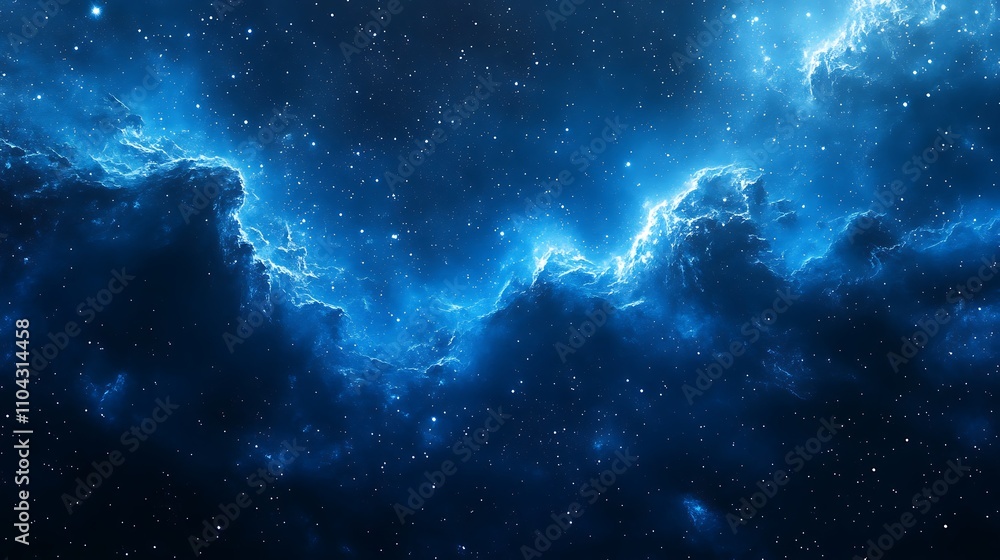 Obraz premium Beautiful starry night sky with the Milky Way space galaxy star background