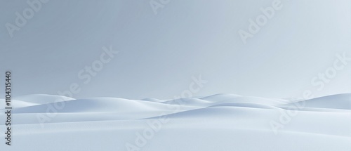 Obraz na płótnie Minimalist landscape on an abstract white background featuring a serene and peaceful atmosphere, serene scenery, minimalist design, outdoor scene w salonie