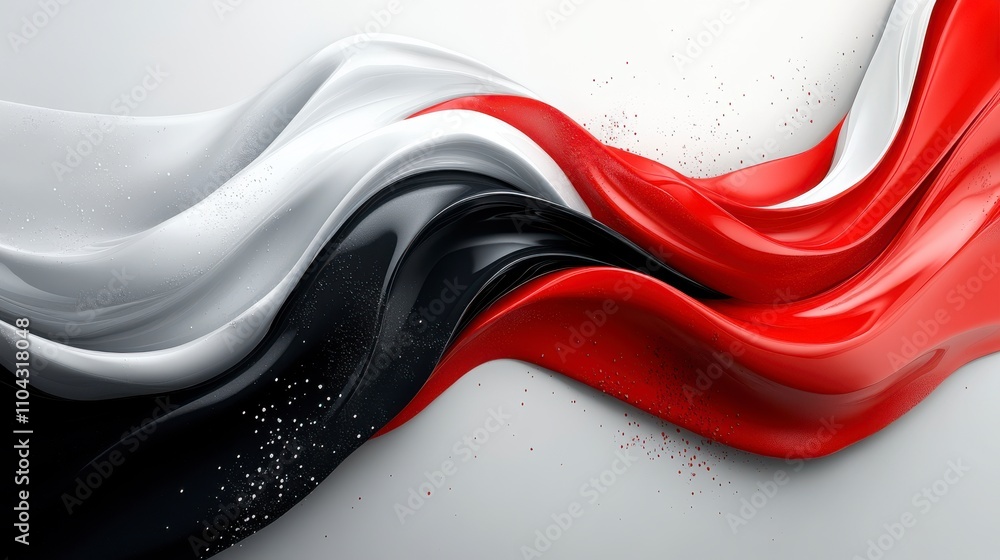 Fototapeta premium Mesmerizing Abstract Flowing Colors: A Captivating Visual Symphony