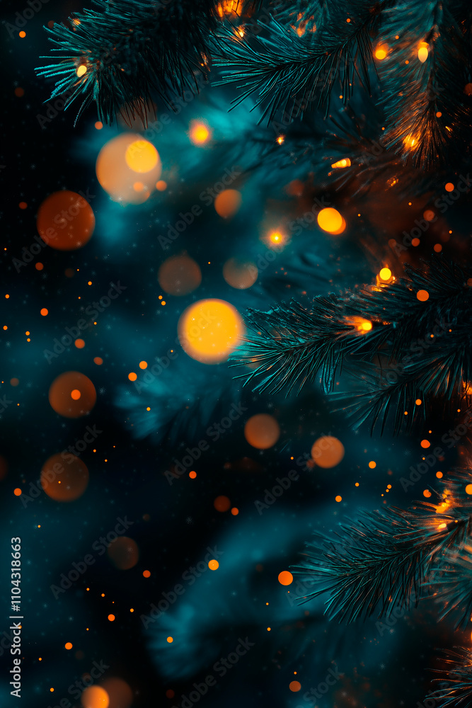 Abstract Holiday Background with Blue and Gold Sparkles Abstract Holiday Background with Blue and Gold Sparkles