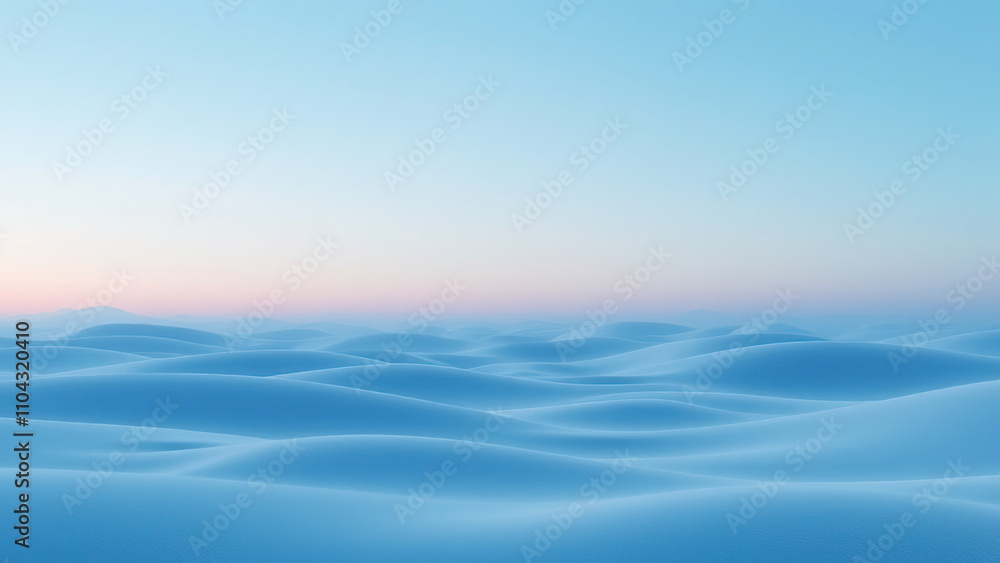 Obraz premium Soft gradient wave background with gentle blue hues , blue color palette, soft focus, peaceful background, serene ocean, gradient waves
