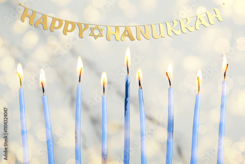 Burning candles for Hanukka...