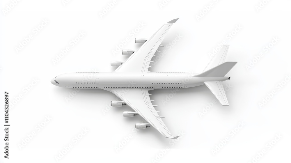 a white airplane flying in the sky on a white background The airplane is in the center of the image, with its wings spread wide and its engines roaring as it soars a white airplane flying in the sky on a white background The airplane is in the center of the image, with its wings spread wide and its engines roaring as it soars