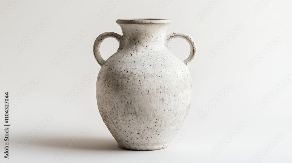 a white vase with two handles sitting atop a white table The vase is made of ceramic and has a glossy finish It has a wide base and a narrow neck, and the handles a white vase with two handles sitting atop a white table The vase is made of ceramic and has a glossy finish It has a wide base and a narrow neck, and the handles