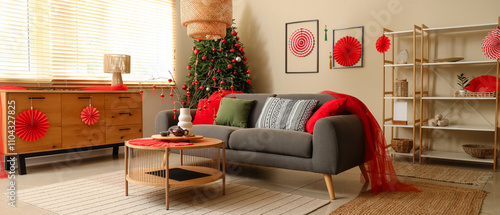 Interior of living room wit...