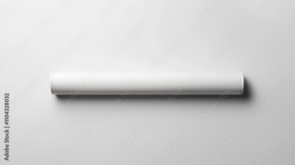 a white cylindrical object on a gray background It appears to be a toilet paper roll, with a smooth, glossy finish a white cylindrical object on a gray background It appears to be a toilet paper roll, with a smooth, glossy finish