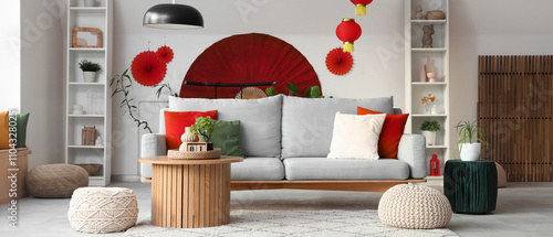 Interior of living room wit...