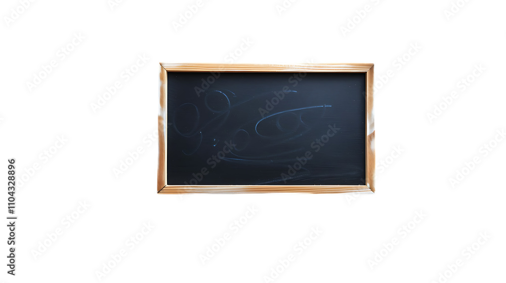 Empty Chalkboard with Wooden Frame Empty Chalkboard with Wooden Frame