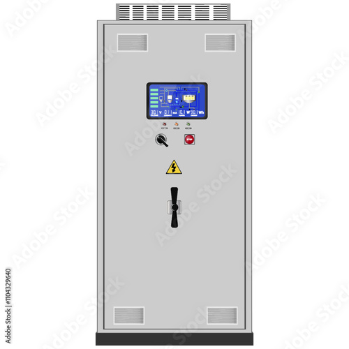 Control Panel. Production control panel and control of computer devices. Touchpad. Vector graphics