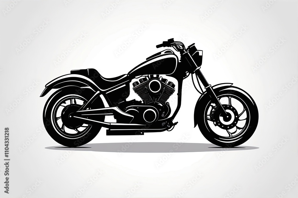 motorcycle on a white background motorcycle on a white background