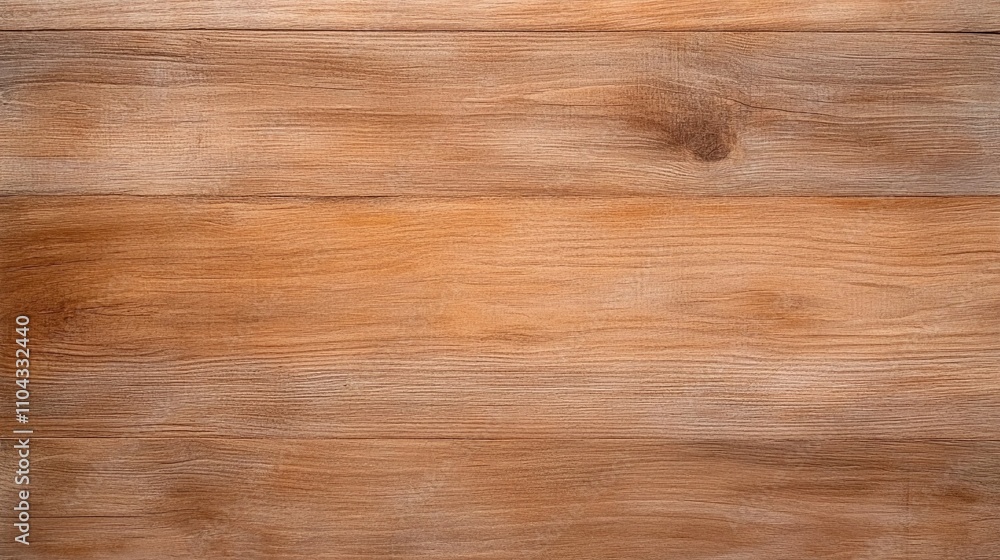 Fototapeta premium Elm Wood Plank Texture with Warm Brown Finish and Subtle Grain – Natural Hardwood Surface for Rustic or Contemporary Design