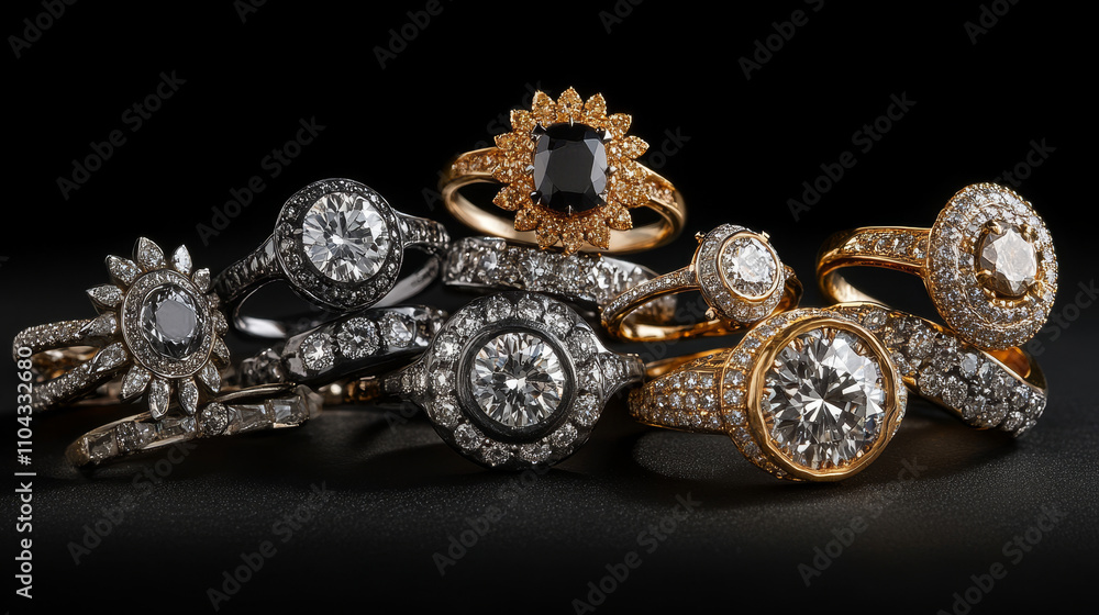 A stock photo of diamond rings would typically showcase one or more elegant rings with sparkling diamonds set in precious metals such as platinum, gold, or silver.
A stock photo of diamond rings would typically showcase one or more elegant rings with sparkling diamonds set in precious metals such as platinum, gold, or silver.