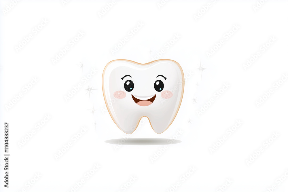 A cheerful toothbrush with a smiling face encourages kids to maintain good dental hygiene habits A cheerful toothbrush with a smiling face encourages kids to maintain good dental hygiene habits