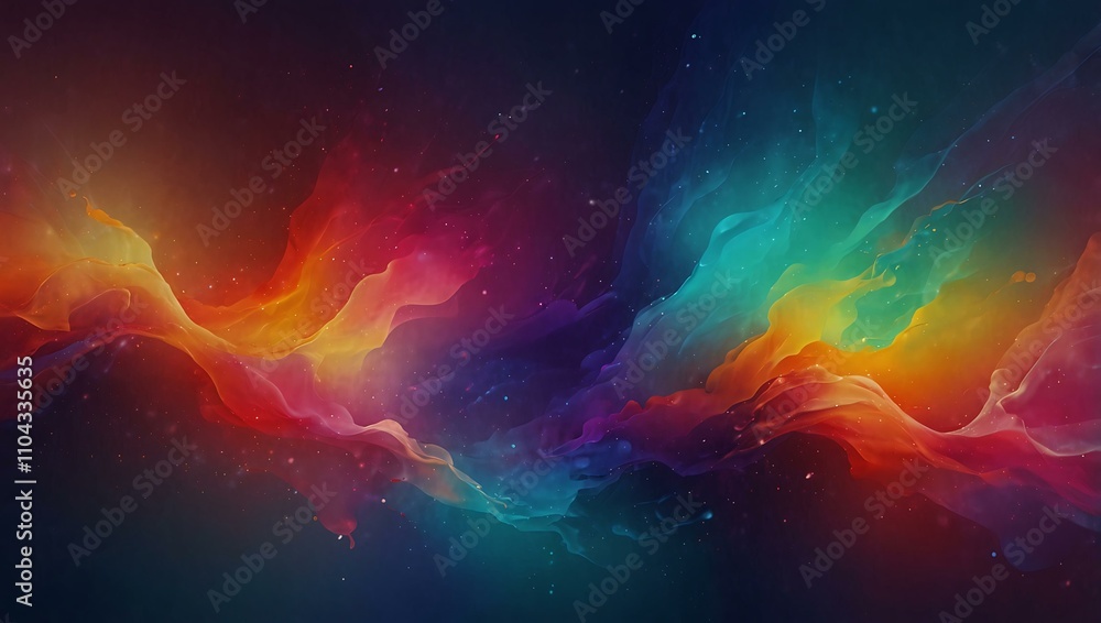 Bright, blurred abstract background with vibrant gradient colors. Bright, blurred abstract background with vibrant gradient colors.