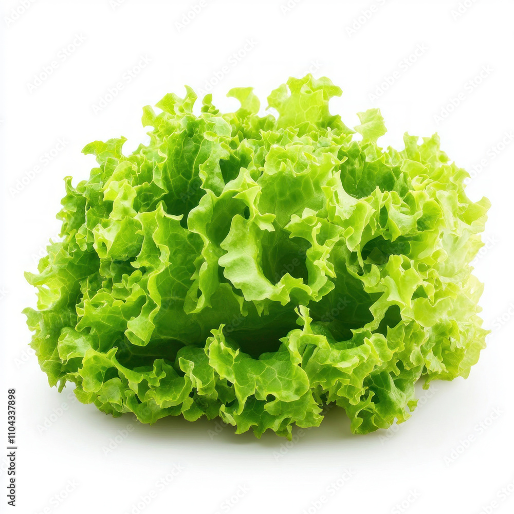 Fresh green lettuce showcasing vibrant color and texture. isolated on white background. Fresh green lettuce showcasing vibrant color and texture. isolated on white background.