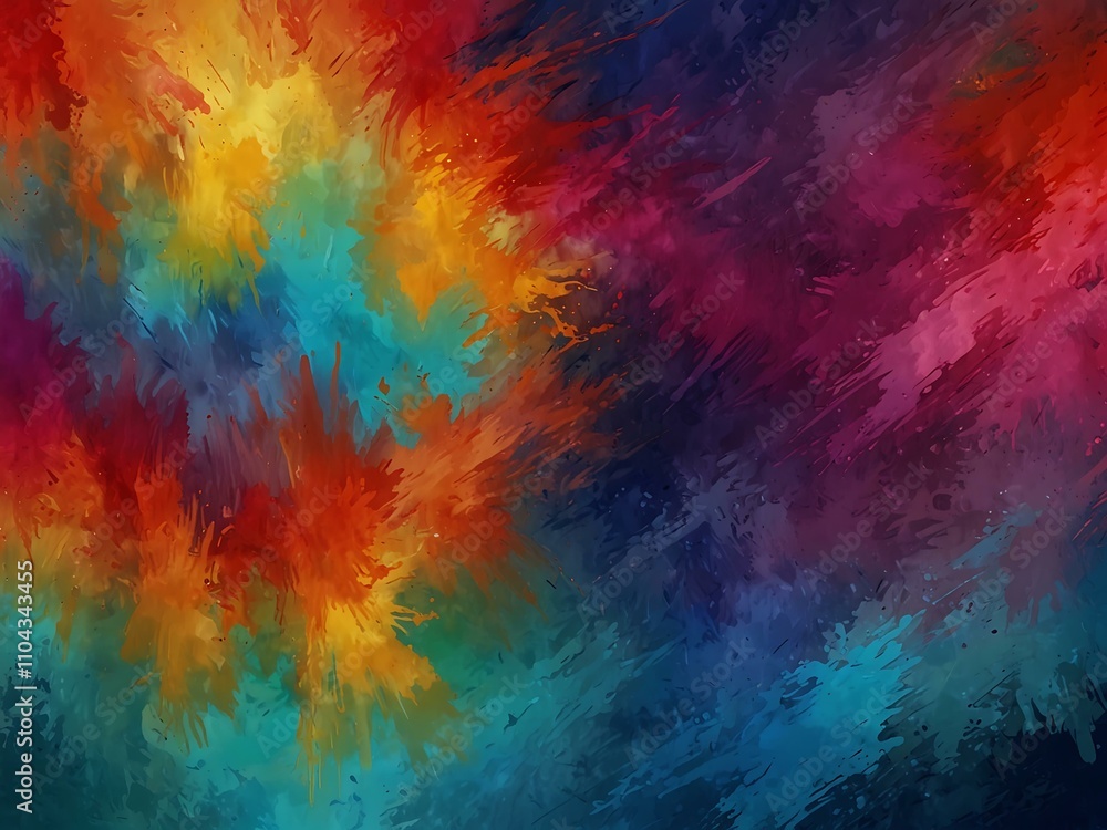 Brushed-painted abstract background with vibrant colors. Brushed-painted abstract background with vibrant colors.
