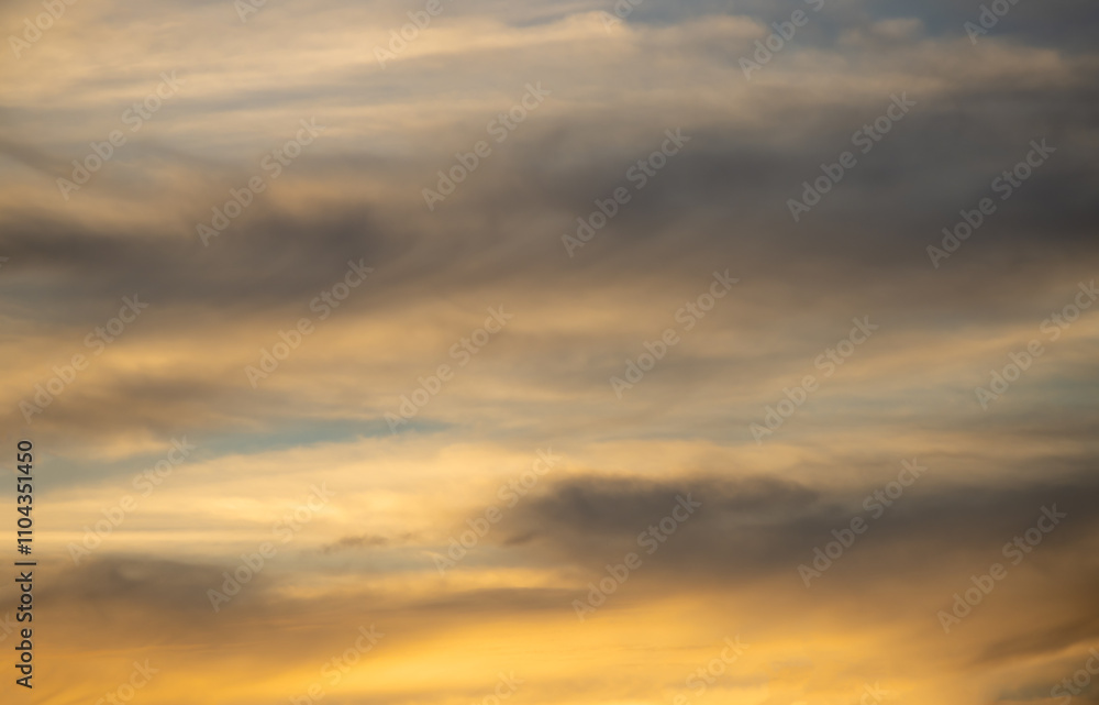 sunset in the clouds