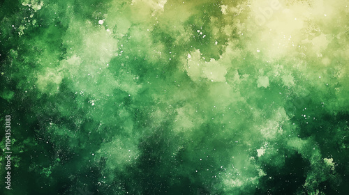 Yellow and green watercolor background design for wallpaper. Spring light green summer backdrop banner isolated on white. Watercolour painted texture grungy effect. Watercolour brush strokes