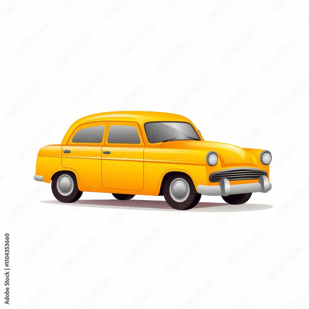 Taxi Icon Isolated on White Taxi Icon Isolated on White
