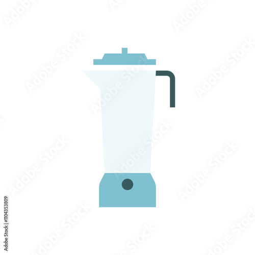 Blender flat icon vector design, drink machine vector icon, kitchen tools equipment icon. 