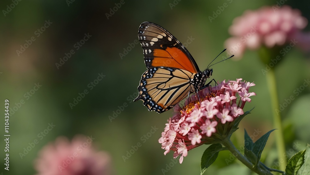 Fototapeta premium Butterfly on a flower.