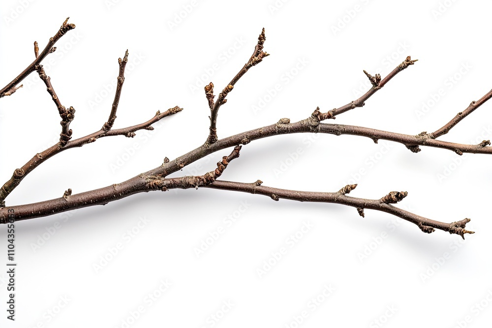 Dry branches, twigs isolated on white background Dry branches, twigs isolated on white background