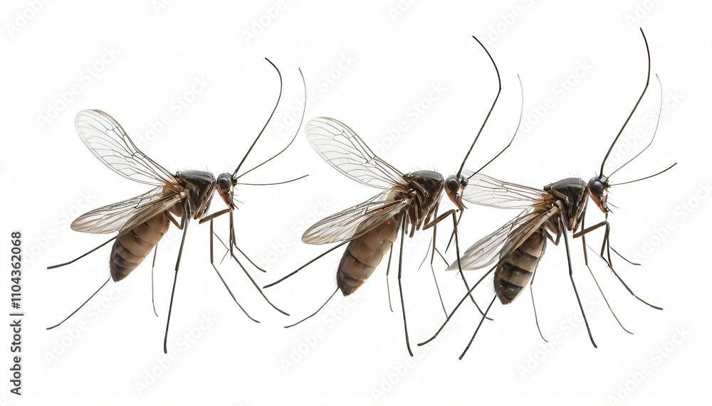mosquito isolated on white background mosquito isolated on white background