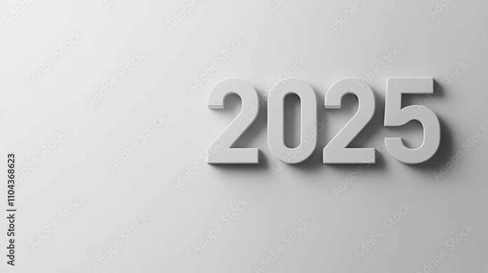 White 2025 background isolated on white White 2025 background isolated on white