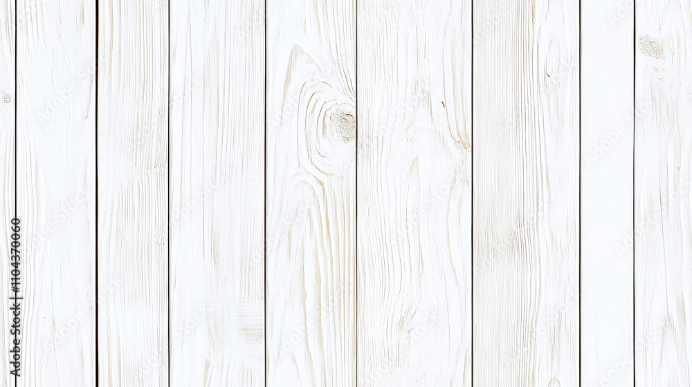 Fototapeta premium White wooden plank wall with rustic texture and natural grain pattern