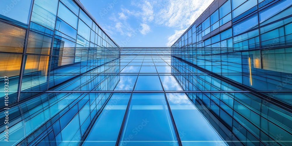 Modern abstract glass architectural forms. world winning photo created by ai Modern abstract glass architectural forms. world winning photo created by ai