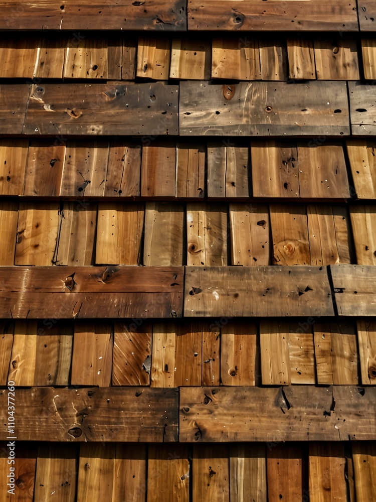 Cedar shake roof with a natural, rustic texture. Cedar shake roof with a natural, rustic texture.