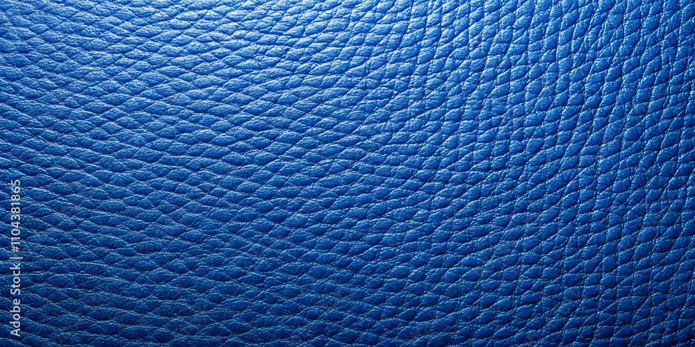 Close-up of a blue leather texture highlighting the detailed grain and unique patterns, suitable for upholstery or fashion design ideas. Bright and visually striking appearance Close-up of a blue leather texture highlighting the detailed grain and unique patterns, suitable for upholstery or fashion design ideas. Bright and visually striking appearance