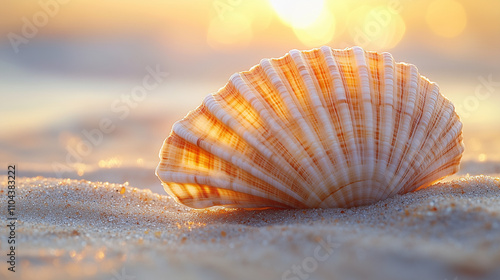 seashell under the warm sun
