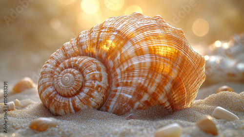 seashell under the warm sun