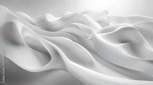 A white sandy beach with a few small waves