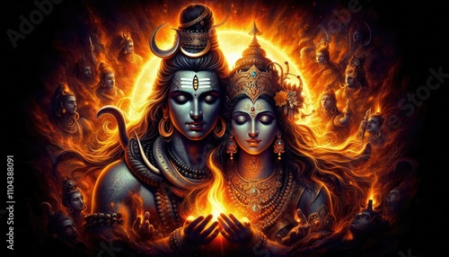 Lord Shiva and Goddess Parvati