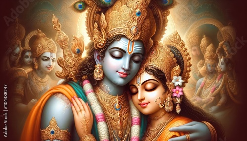 Lord Vishnu and Goddess Laxmi 
