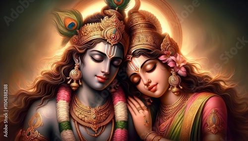 Lord Vishnu and Goddess Laxmi 