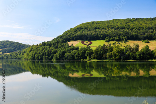 lake and mountains