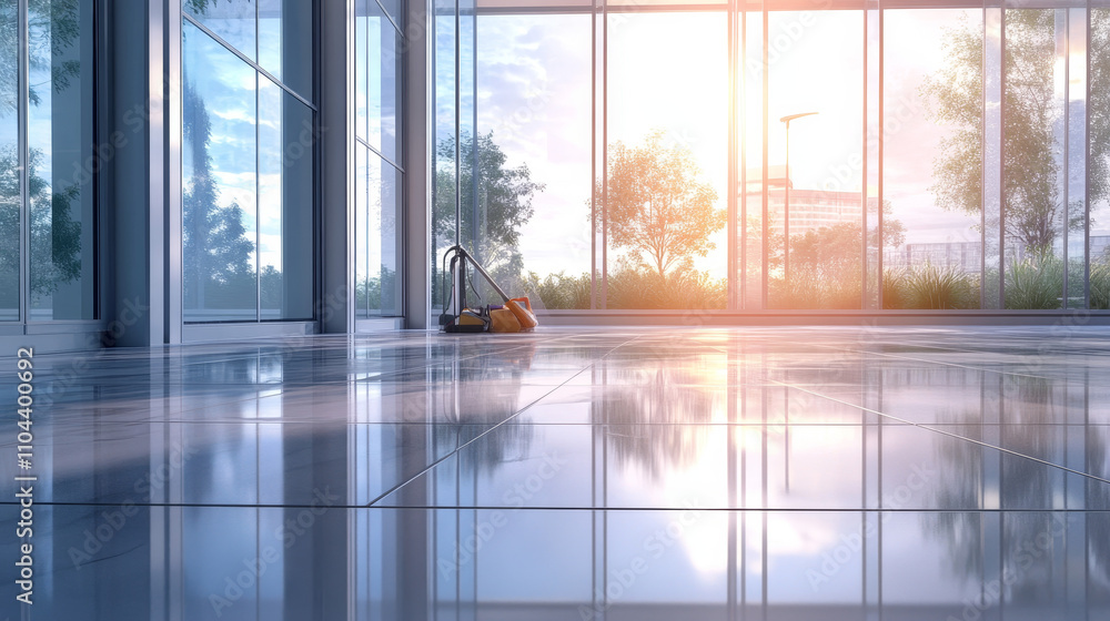 Fototapeta premium stock photo of window cleaning 