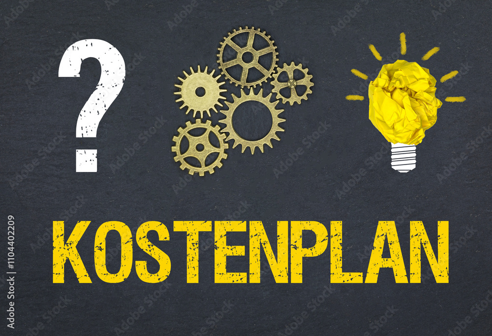 Obraz premium Kostenplan