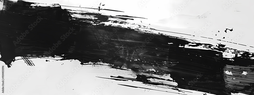 A dynamic abstract black brushstroke on a white background, showcasing bold artistry and expressive movement. A dynamic abstract black brushstroke on a white background, showcasing bold artistry and expressive movement.